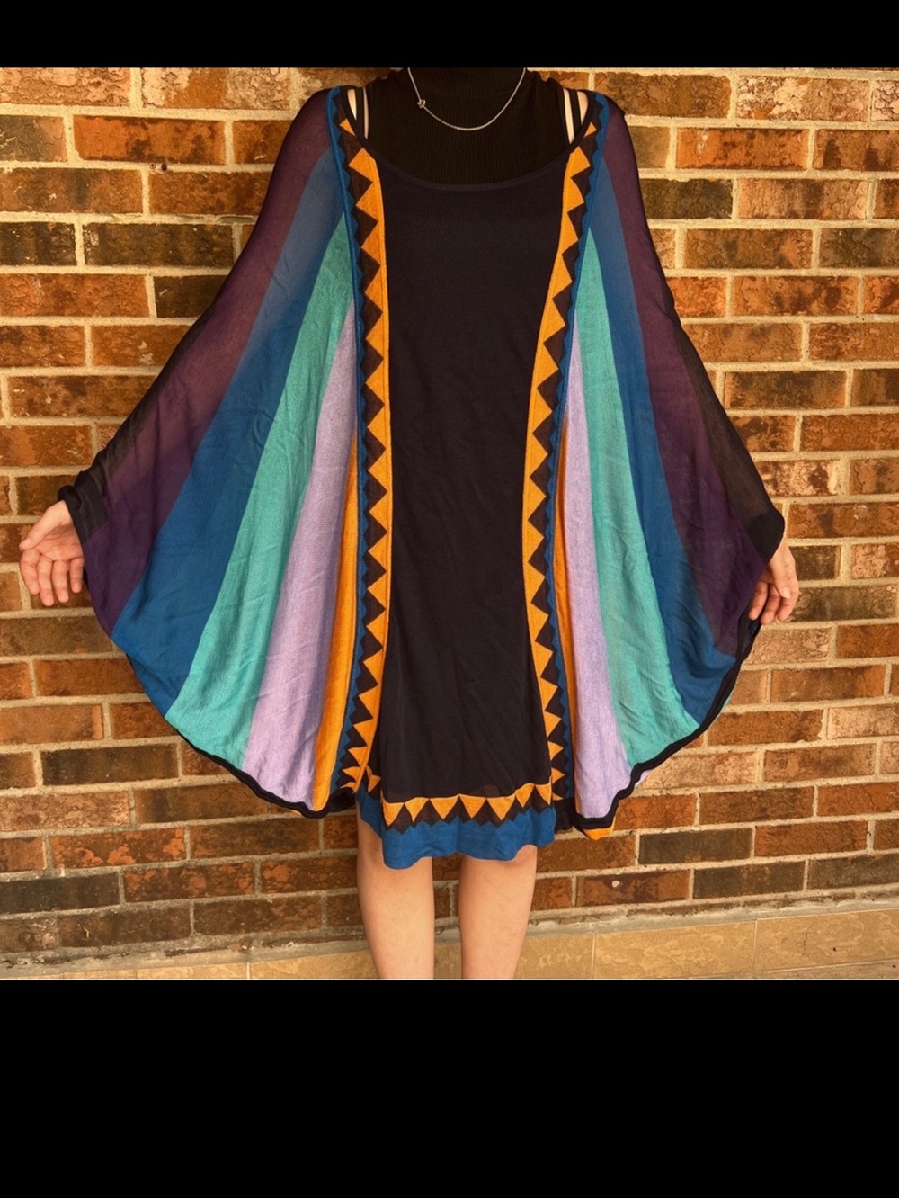 French Connection   poncho + inner tank/liner Large